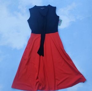 Black & Red 50s style Swing Dress Pinup Dress Jazz Dress Dance Dress